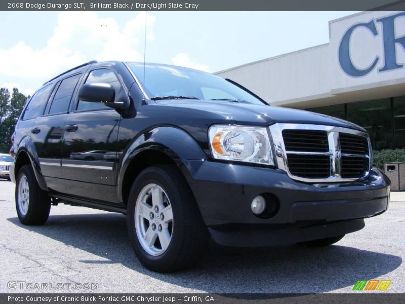 Brilliant Black / Dark/Light Slate Gray 2008 Dodge Durango SLT