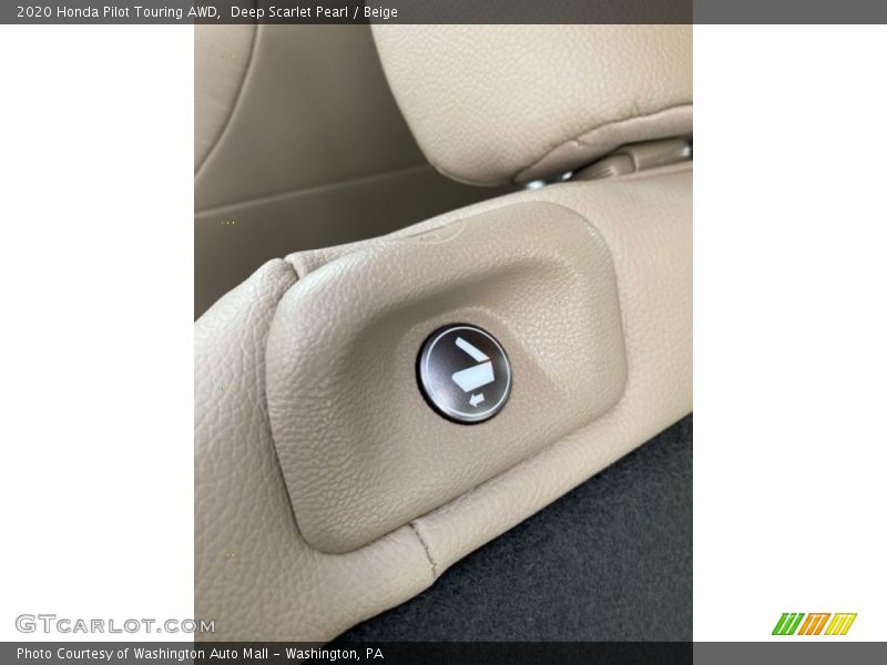 Deep Scarlet Pearl / Beige 2020 Honda Pilot Touring AWD
