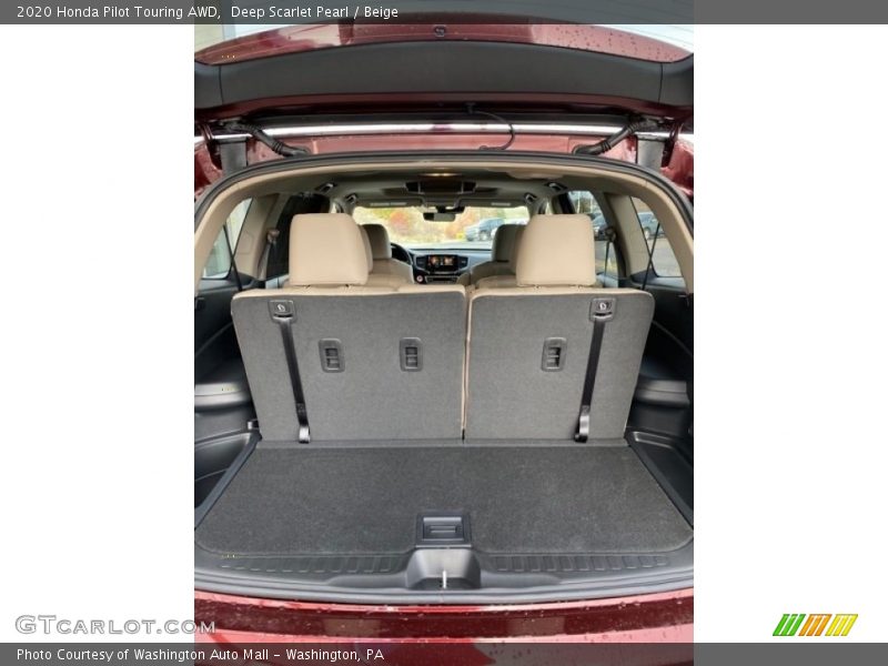 Deep Scarlet Pearl / Beige 2020 Honda Pilot Touring AWD
