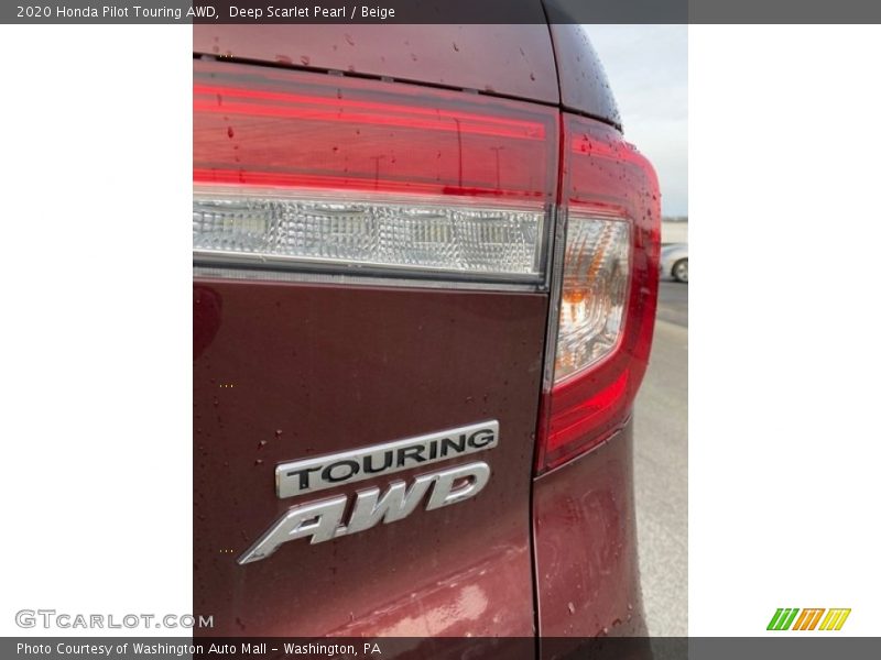 Deep Scarlet Pearl / Beige 2020 Honda Pilot Touring AWD