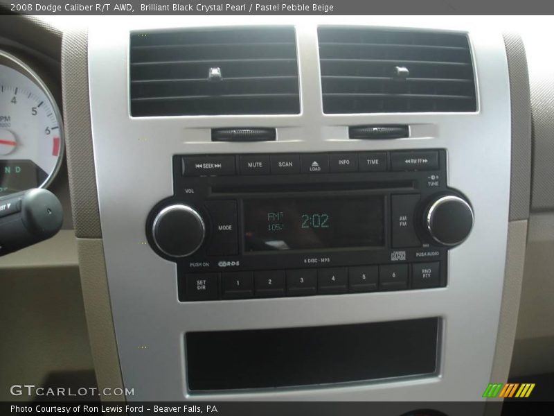 Brilliant Black Crystal Pearl / Pastel Pebble Beige 2008 Dodge Caliber R/T AWD