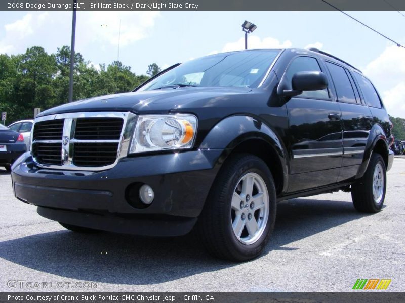 Brilliant Black / Dark/Light Slate Gray 2008 Dodge Durango SLT