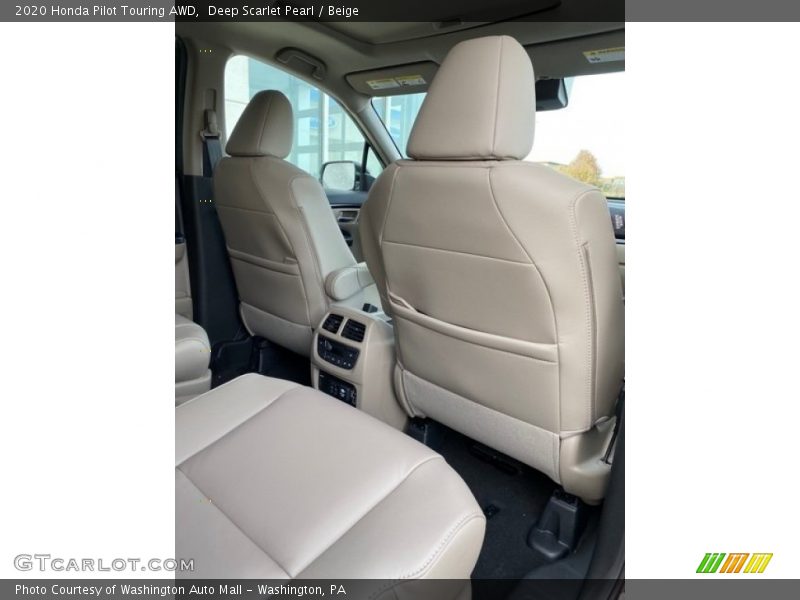 Deep Scarlet Pearl / Beige 2020 Honda Pilot Touring AWD