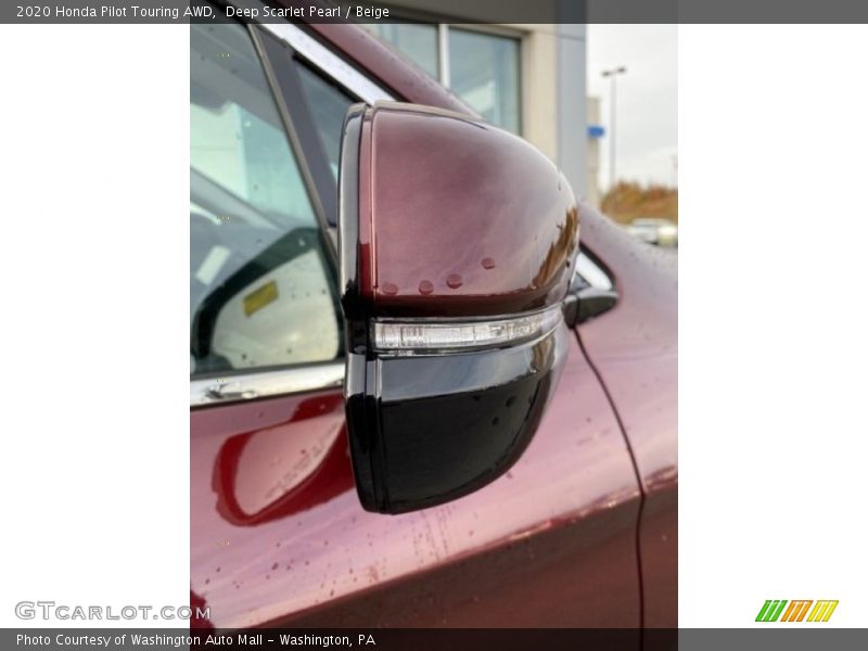 Deep Scarlet Pearl / Beige 2020 Honda Pilot Touring AWD