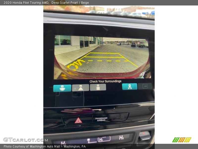 Deep Scarlet Pearl / Beige 2020 Honda Pilot Touring AWD