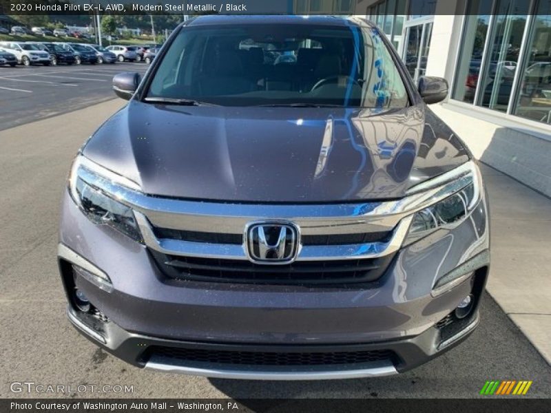 Modern Steel Metallic / Black 2020 Honda Pilot EX-L AWD