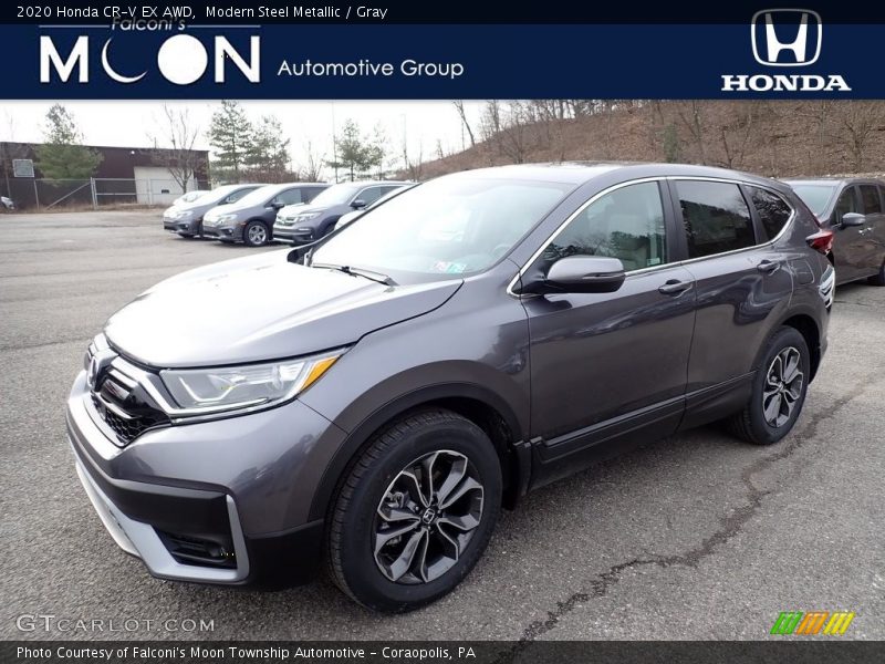 Modern Steel Metallic / Gray 2020 Honda CR-V EX AWD