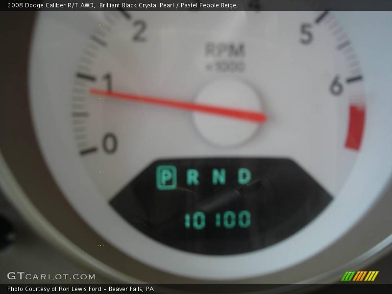 Brilliant Black Crystal Pearl / Pastel Pebble Beige 2008 Dodge Caliber R/T AWD