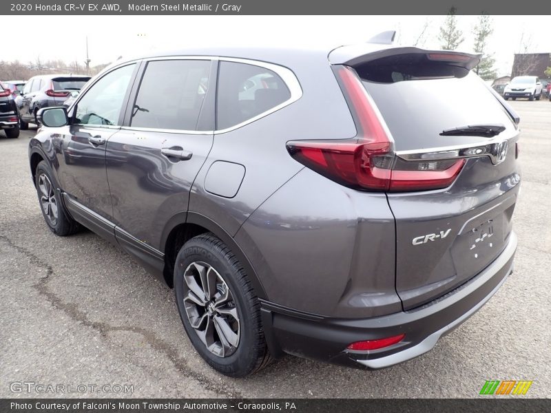 Modern Steel Metallic / Gray 2020 Honda CR-V EX AWD