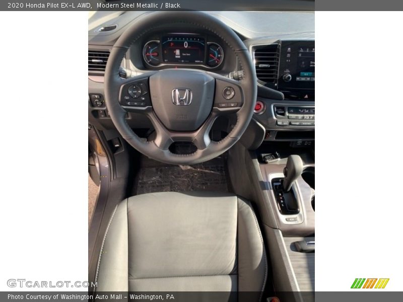 Modern Steel Metallic / Black 2020 Honda Pilot EX-L AWD