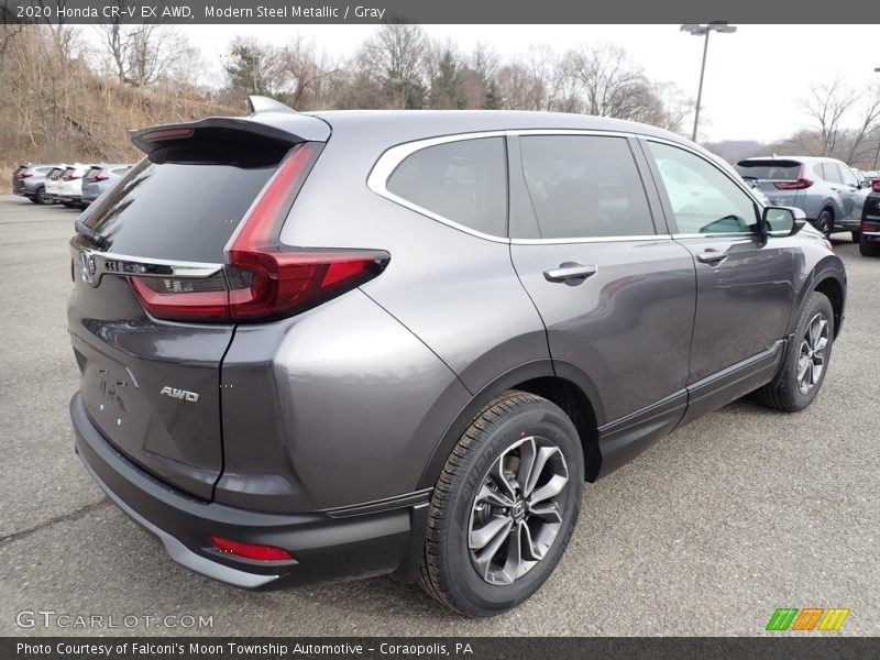 Modern Steel Metallic / Gray 2020 Honda CR-V EX AWD
