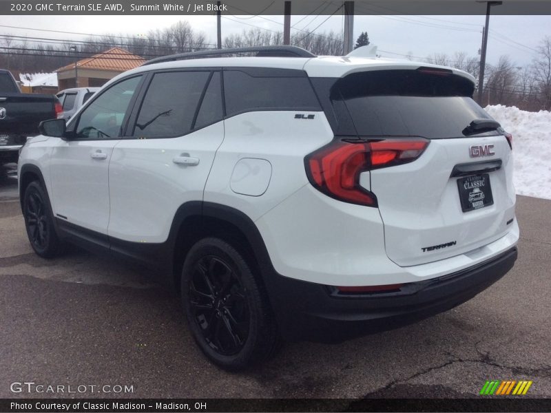 Summit White / Jet Black 2020 GMC Terrain SLE AWD