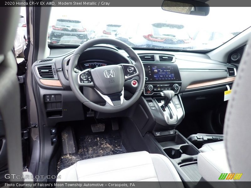 Modern Steel Metallic / Gray 2020 Honda CR-V EX AWD