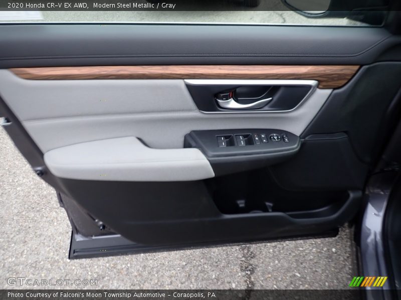 Modern Steel Metallic / Gray 2020 Honda CR-V EX AWD
