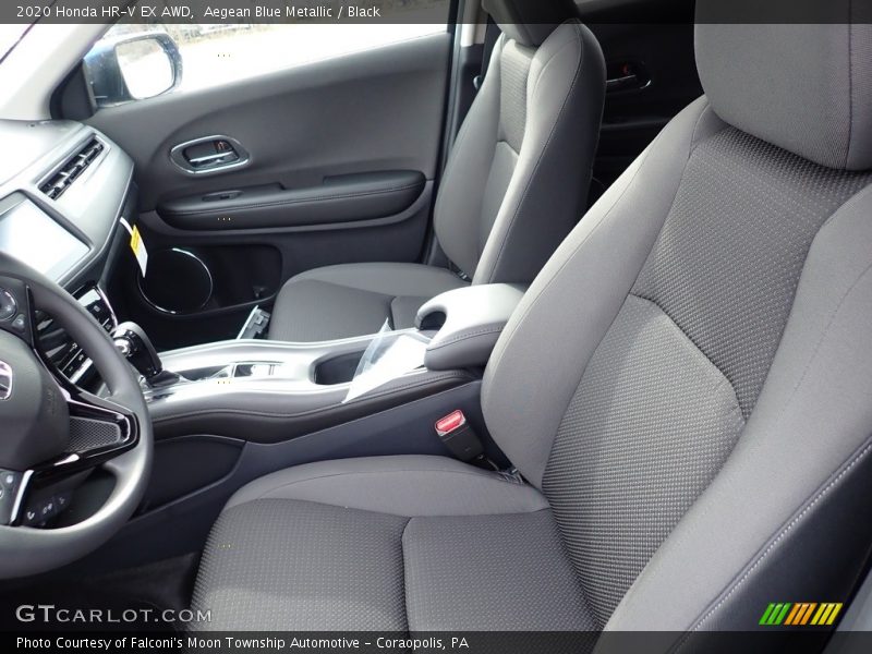 Aegean Blue Metallic / Black 2020 Honda HR-V EX AWD