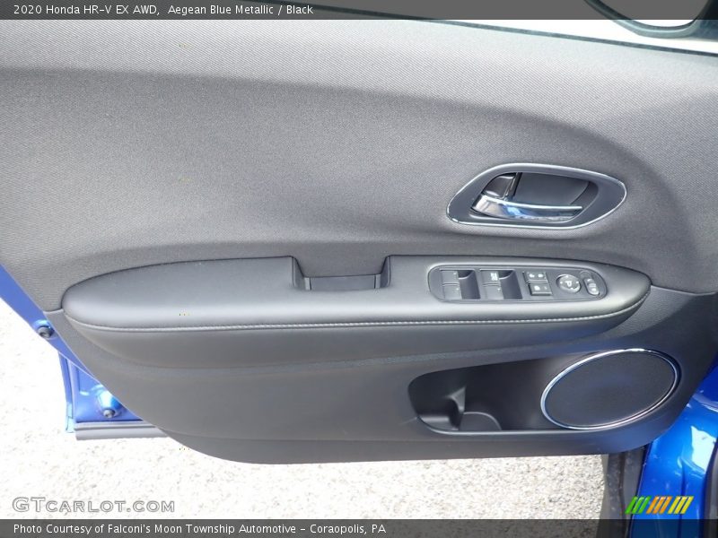 Aegean Blue Metallic / Black 2020 Honda HR-V EX AWD