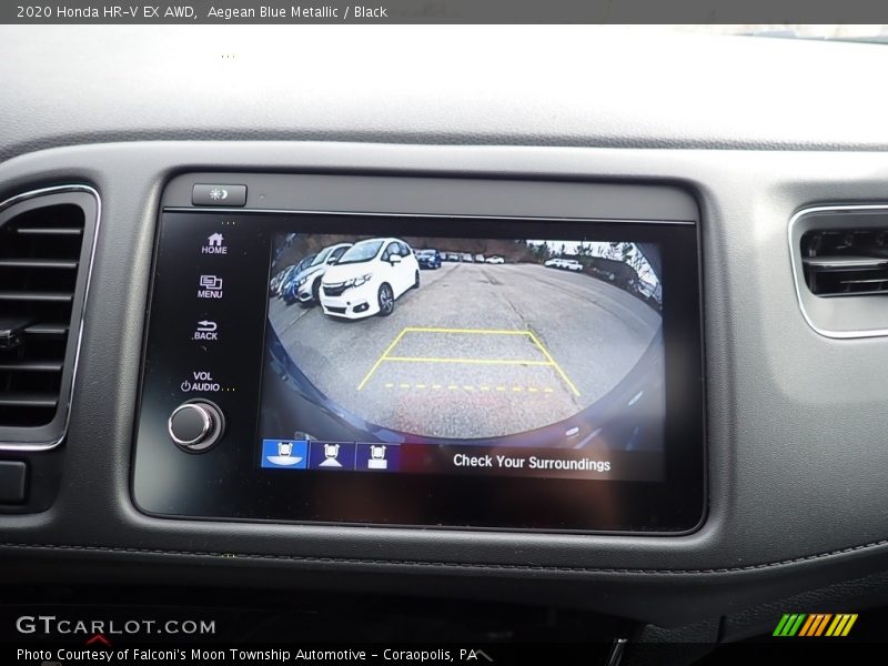 Aegean Blue Metallic / Black 2020 Honda HR-V EX AWD