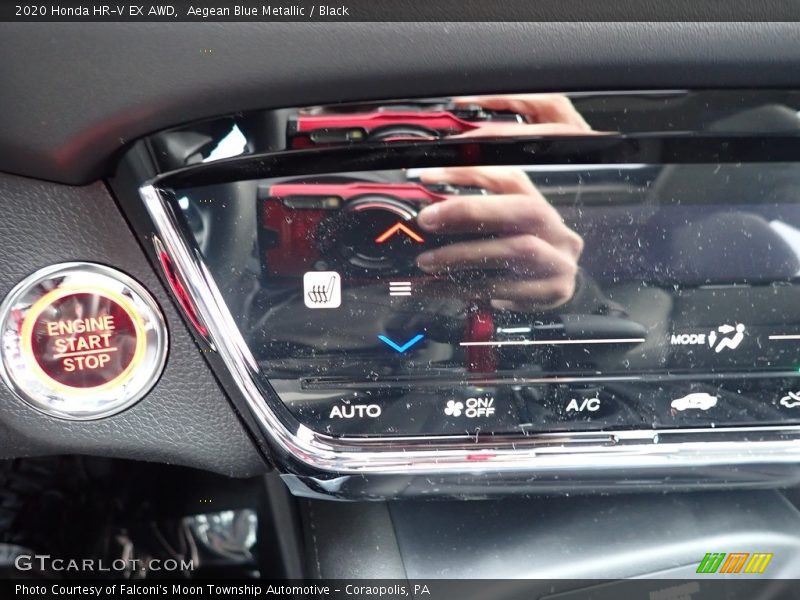 Aegean Blue Metallic / Black 2020 Honda HR-V EX AWD
