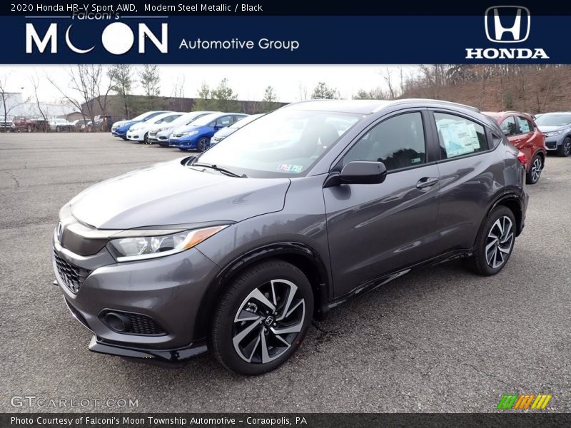 Modern Steel Metallic / Black 2020 Honda HR-V Sport AWD