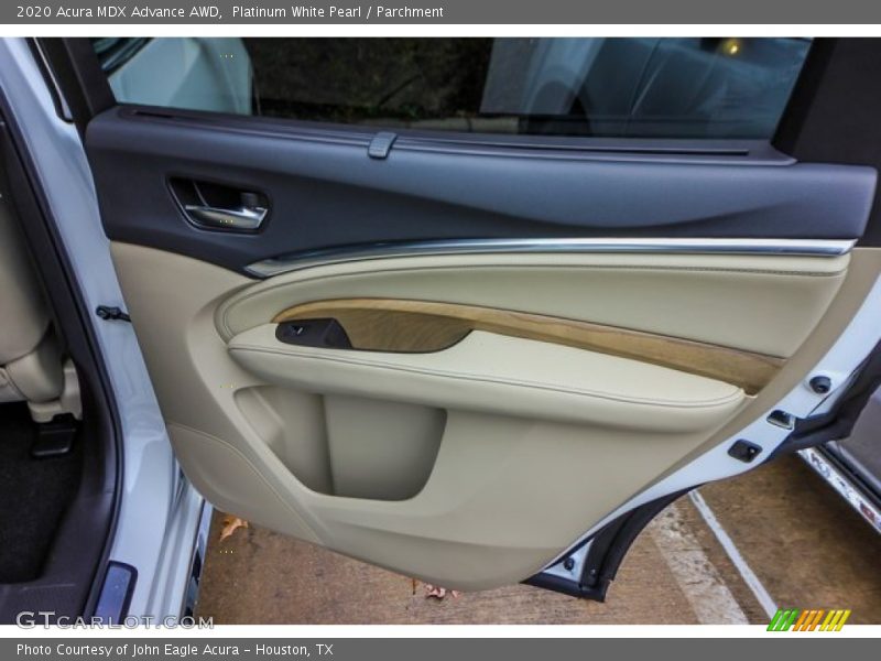 Platinum White Pearl / Parchment 2020 Acura MDX Advance AWD