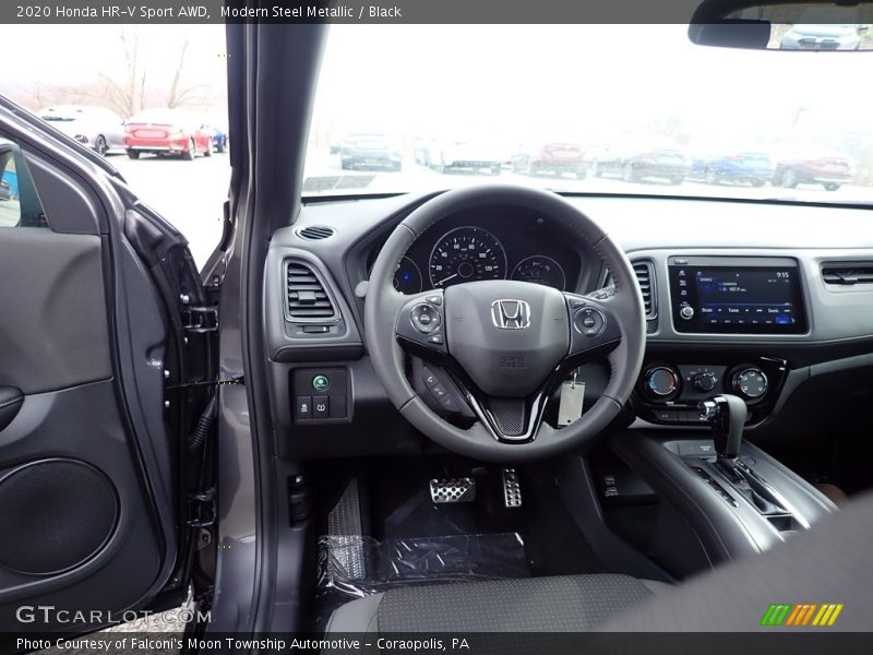 Modern Steel Metallic / Black 2020 Honda HR-V Sport AWD