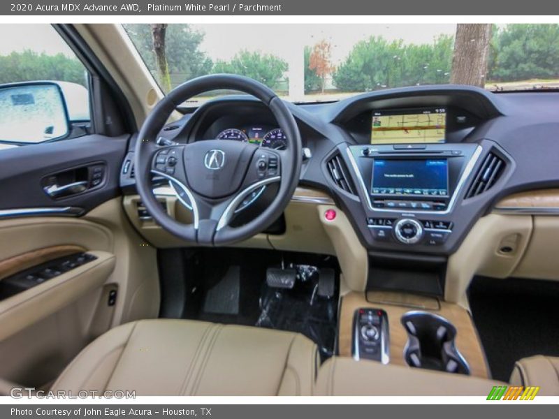 Platinum White Pearl / Parchment 2020 Acura MDX Advance AWD