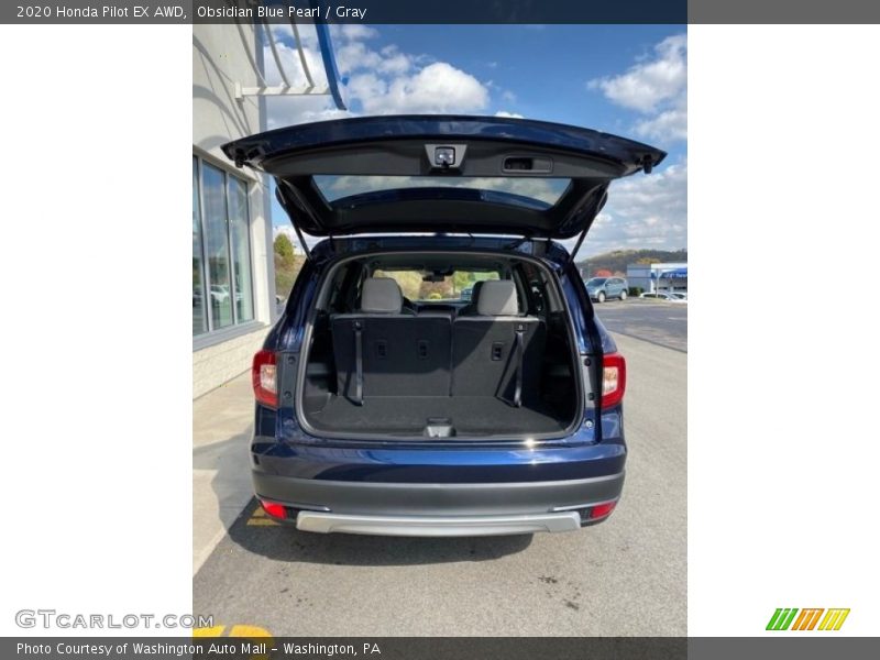 Obsidian Blue Pearl / Gray 2020 Honda Pilot EX AWD