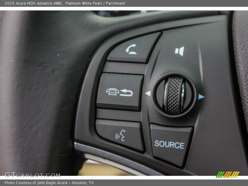 Platinum White Pearl / Parchment 2020 Acura MDX Advance AWD