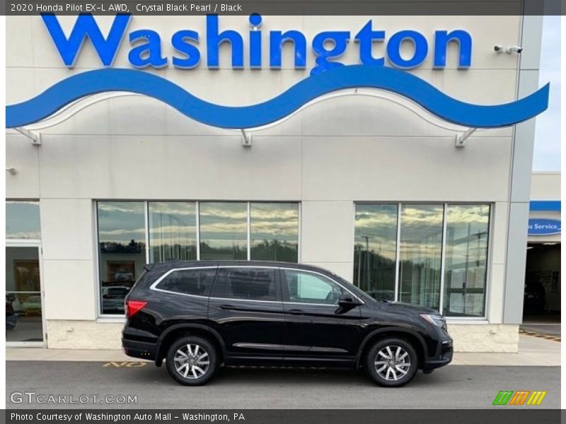 Crystal Black Pearl / Black 2020 Honda Pilot EX-L AWD