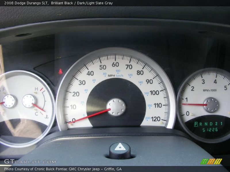 Brilliant Black / Dark/Light Slate Gray 2008 Dodge Durango SLT