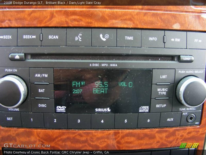 Brilliant Black / Dark/Light Slate Gray 2008 Dodge Durango SLT