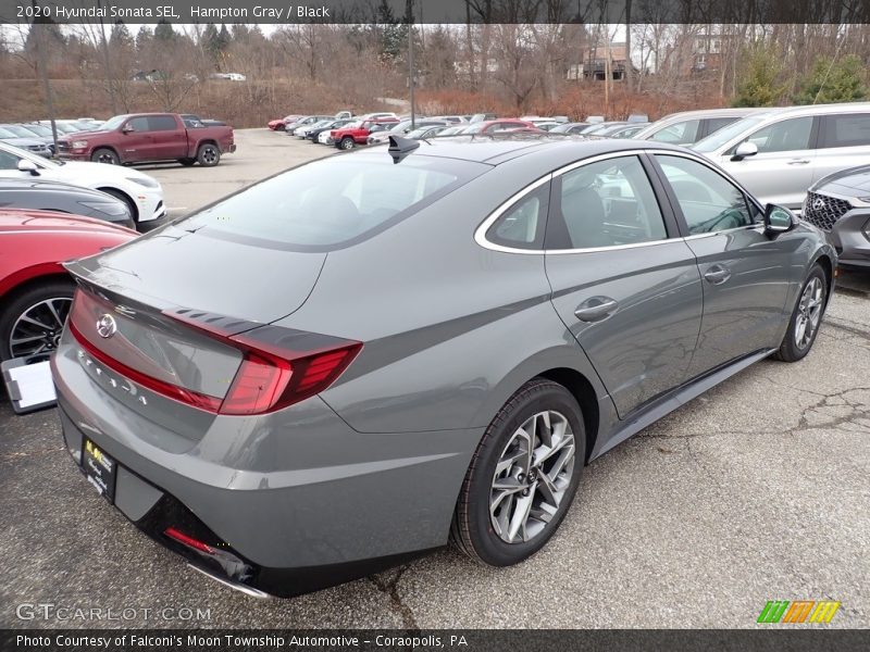 Hampton Gray / Black 2020 Hyundai Sonata SEL