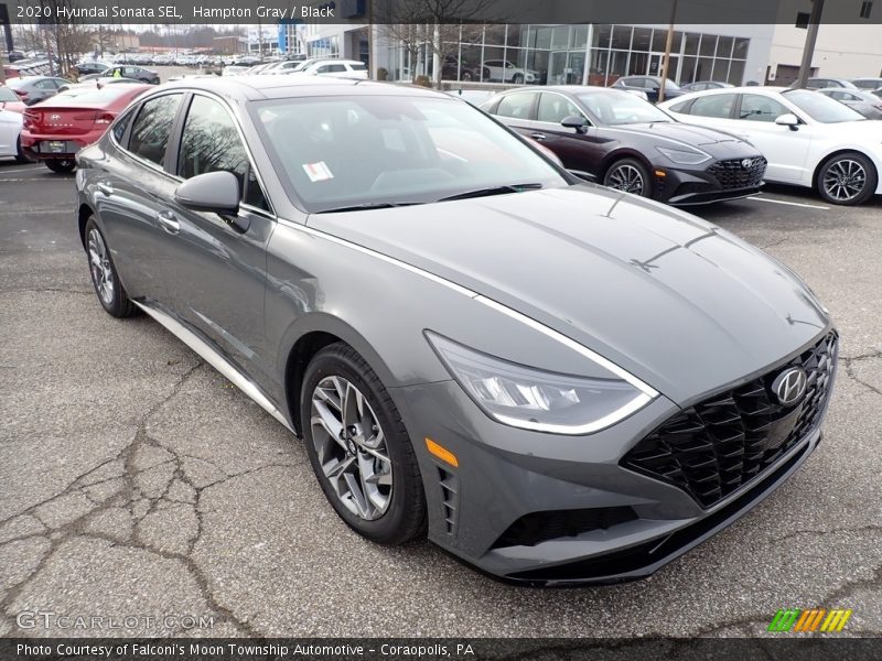 Hampton Gray / Black 2020 Hyundai Sonata SEL