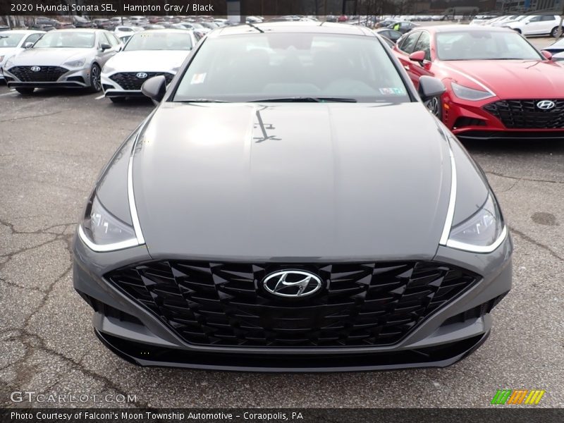 Hampton Gray / Black 2020 Hyundai Sonata SEL