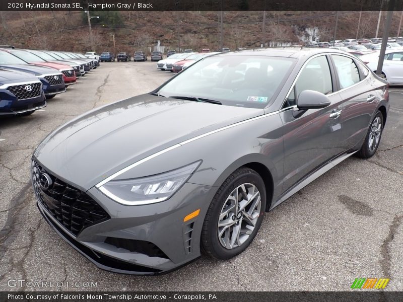 Hampton Gray / Black 2020 Hyundai Sonata SEL