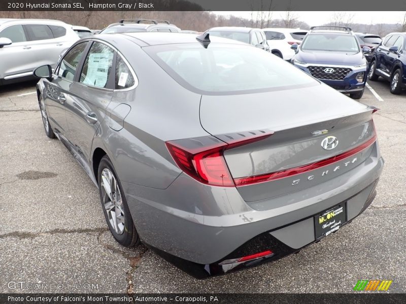 Hampton Gray / Black 2020 Hyundai Sonata SEL