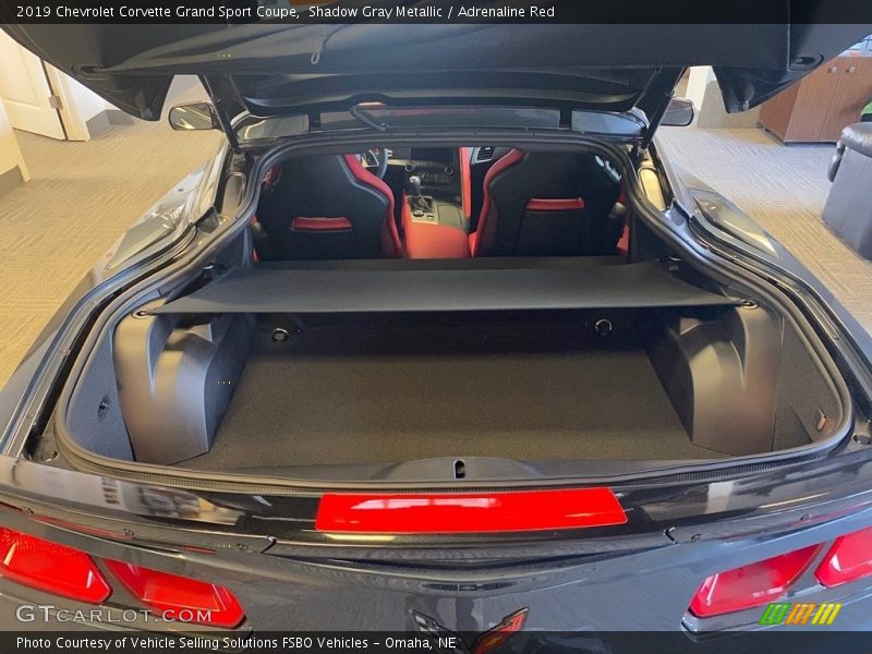 Shadow Gray Metallic / Adrenaline Red 2019 Chevrolet Corvette Grand Sport Coupe