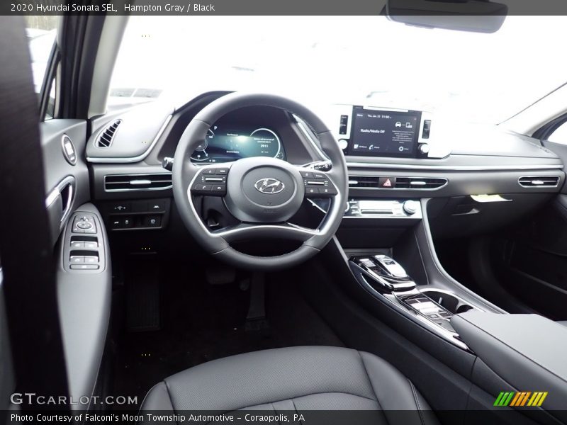 Hampton Gray / Black 2020 Hyundai Sonata SEL