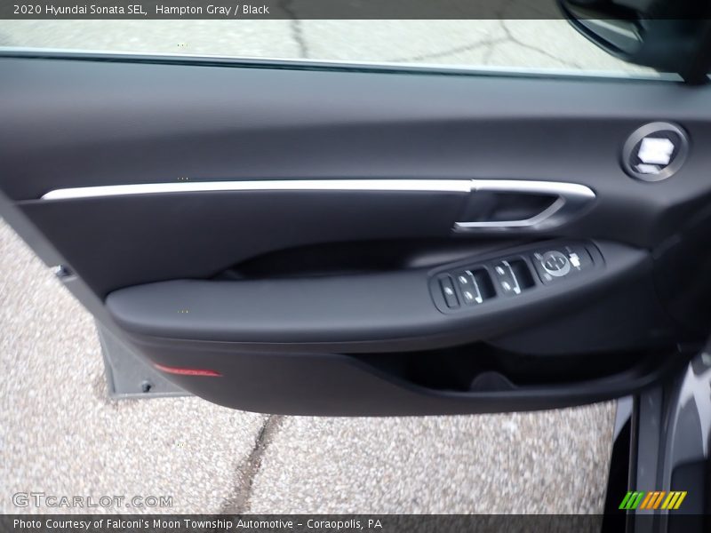 Hampton Gray / Black 2020 Hyundai Sonata SEL