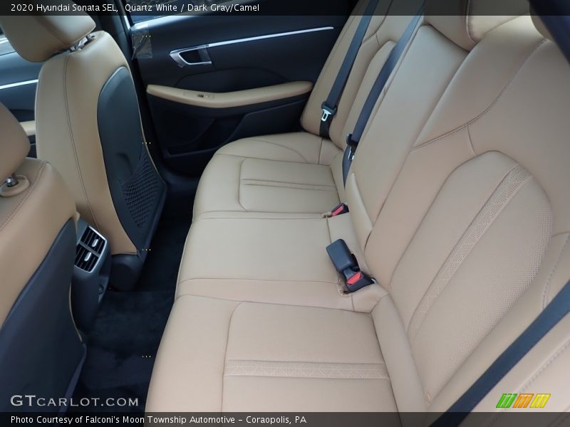 Quartz White / Dark Gray/Camel 2020 Hyundai Sonata SEL
