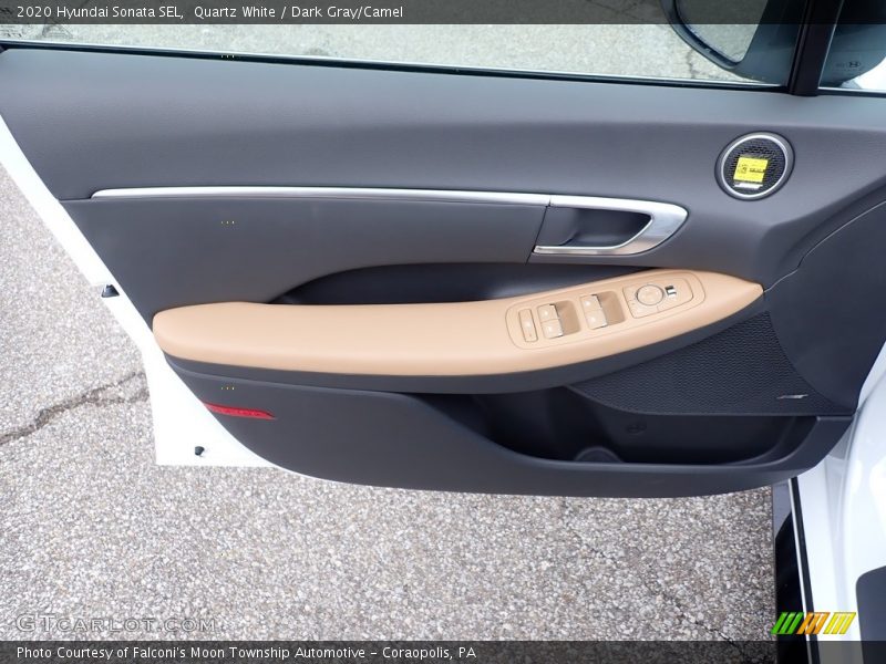 Quartz White / Dark Gray/Camel 2020 Hyundai Sonata SEL