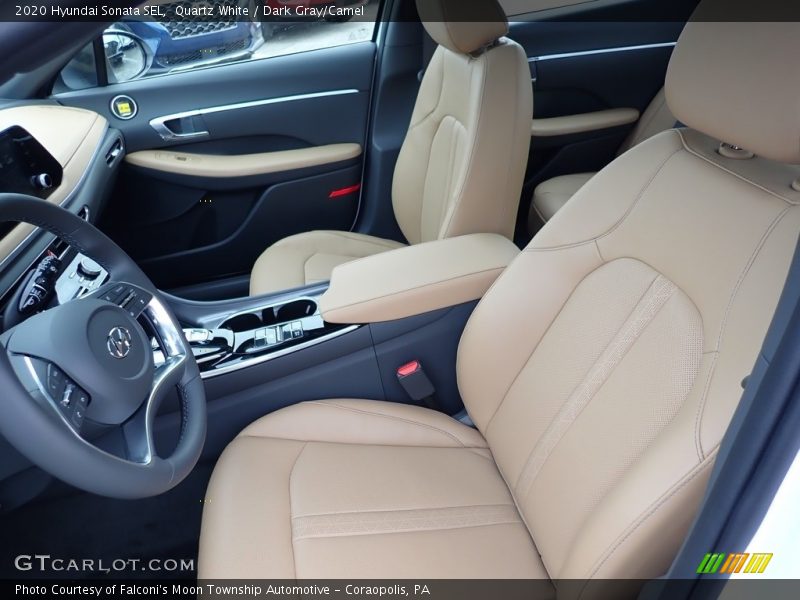 Quartz White / Dark Gray/Camel 2020 Hyundai Sonata SEL