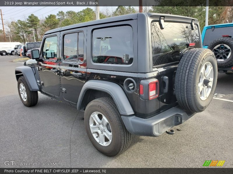 Black / Black 2019 Jeep Wrangler Unlimited Sport 4x4