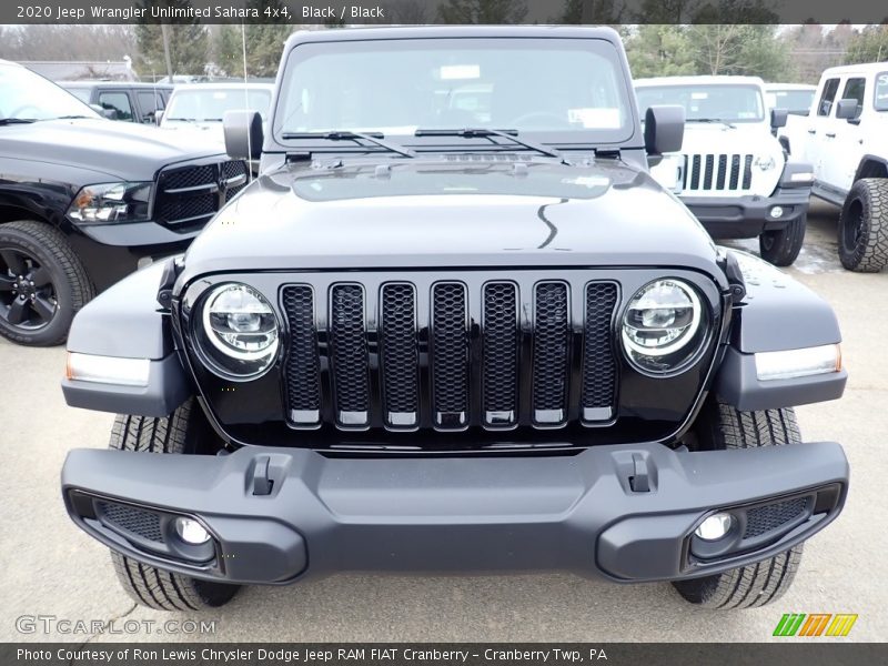Black / Black 2020 Jeep Wrangler Unlimited Sahara 4x4