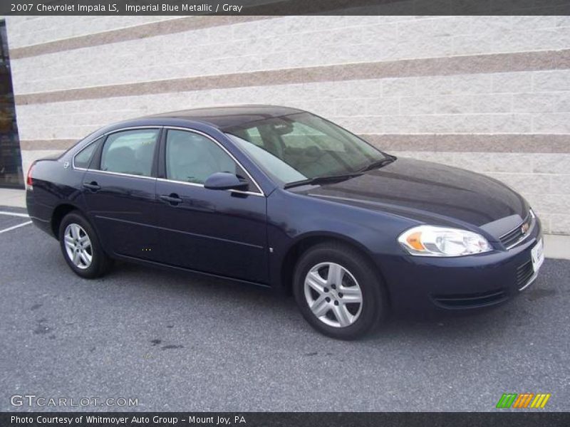 Imperial Blue Metallic / Gray 2007 Chevrolet Impala LS