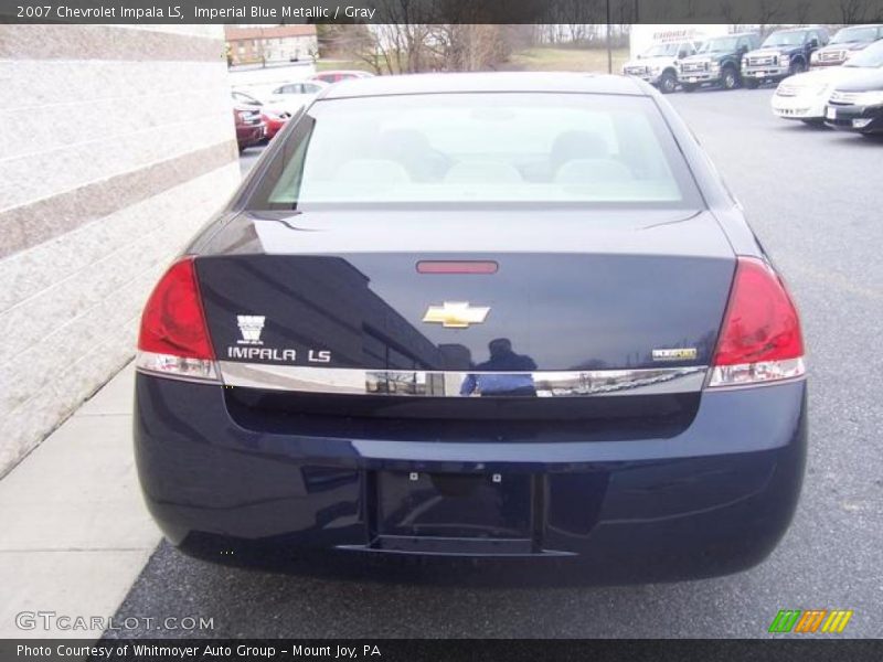 Imperial Blue Metallic / Gray 2007 Chevrolet Impala LS