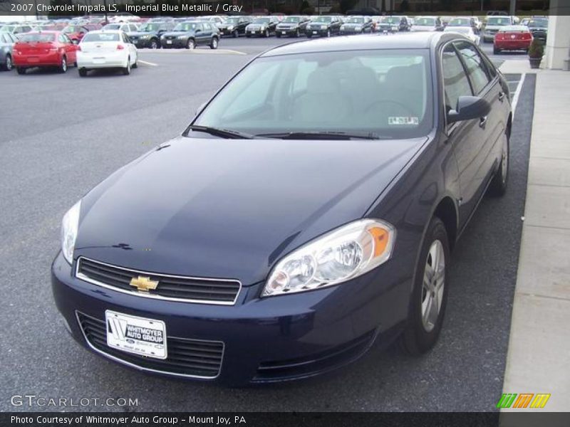 Imperial Blue Metallic / Gray 2007 Chevrolet Impala LS