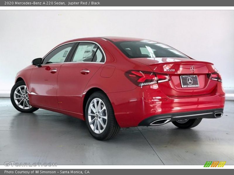 Jupiter Red / Black 2020 Mercedes-Benz A 220 Sedan