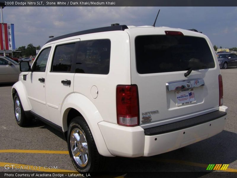 Stone White / Dark Khaki/Medium Khaki 2008 Dodge Nitro SLT