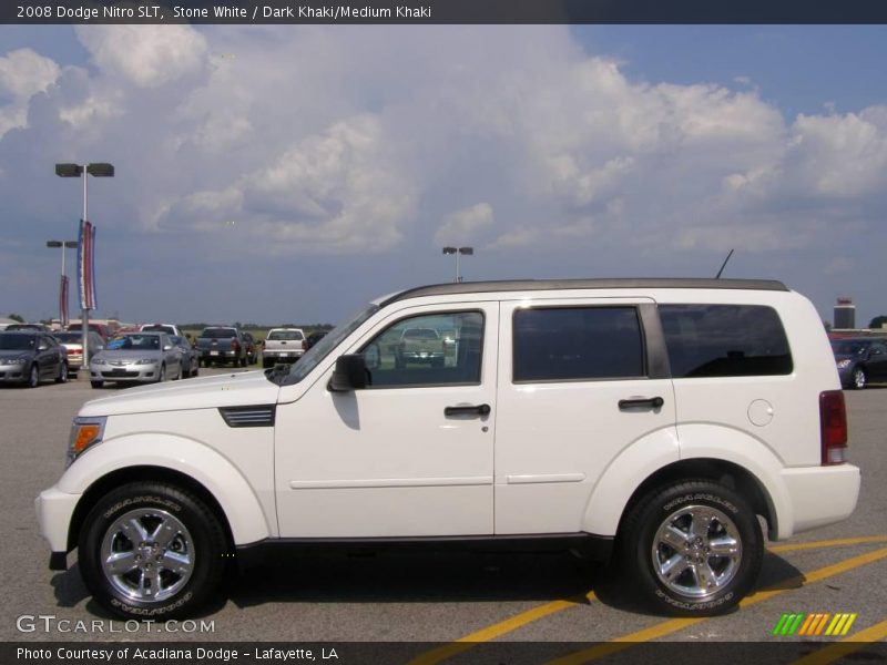 Stone White / Dark Khaki/Medium Khaki 2008 Dodge Nitro SLT